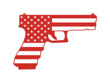 Load image into Gallery viewer, American Flag Pistol Gun Custom Precision Die Cut Vinyl Decal Sticker Design Style Graphics