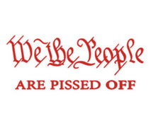 Load image into Gallery viewer, We The People Are Pissed Off Vinyl Decal Sticker Design Style Graphics
