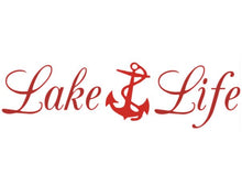 Load image into Gallery viewer, Lake Life Anchor Custom Precision Die Cut Vinyl Decal Sticker Design Style Graphics