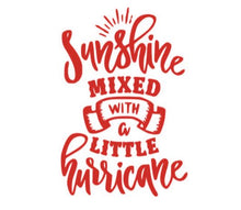 Load image into Gallery viewer, Sunshine Mixed With A Little Hurricane Custom Precision Die Cut Vinyl Decal Sticker Design Style Graphics