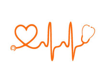 Load image into Gallery viewer, Stethoscope Love Heartbeat Custom Precision Die Cut Vinyl Decal Sticker Design Style Graphics