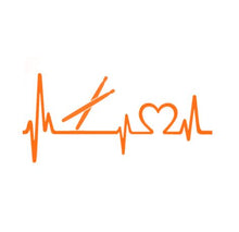 Load image into Gallery viewer, Drum Sticks Drummer Love Heartbeat Custom Precision Die Cut Vinyl Decal Sticker Design Style Graphics