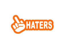 Load image into Gallery viewer, Fuck Haters Custom Precision Die Cut Cut Vinyl Decal Design Style Graphics