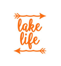 Load image into Gallery viewer, Lake Life Arrows Custom Precision Die Cut Vinyl Decal Sticker Design Style Graphics
