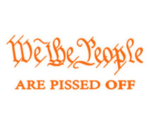 Load image into Gallery viewer, We The People Are Pissed Off Vinyl Decal Sticker Design Style Graphics
