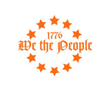 Load image into Gallery viewer, We The People 1776 Star Circle Custom Precision Die Cut Vinyl Decal Sticker Design Style Graphics