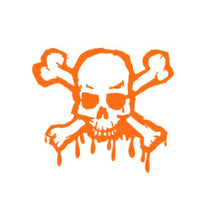 Load image into Gallery viewer, Skull And Crossbones Custom Precision Die Cut Vinyl Decal Sticker Design Style Graphics