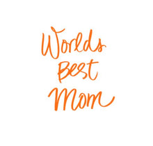 Load image into Gallery viewer, World's Best Mom Custom Precision Die Cut Vinyl Decal Sticker Design Style Graphics