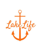 Load image into Gallery viewer, Lake Life Large Anchor Custom Precision Die Cut Vinyl Decal Sticker Design Style Graphics