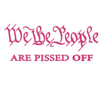 Load image into Gallery viewer, We The People Are Pissed Off Vinyl Decal Sticker Design Style Graphics