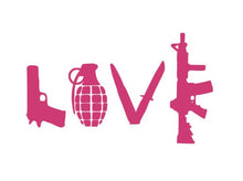 Load image into Gallery viewer, Gun Love Custom Precision Die Cut Vinyl Decal Sticker Design Style Graphics