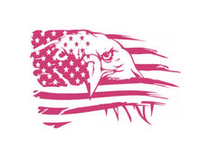 Load image into Gallery viewer, American Flag Bald Eagle Custom Precision Die Cut Vinyl Decal Sticker Design Style Graphics