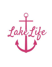 Load image into Gallery viewer, Lake Life Large Anchor Custom Precision Die Cut Vinyl Decal Sticker Design Style Graphics