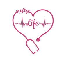 Load image into Gallery viewer, Nurse Life Custom Precision Die Cut Vinyl Decal Sticker Design Style Graphics