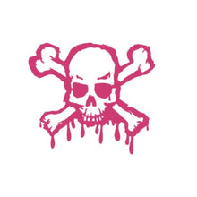 Load image into Gallery viewer, Skull And Crossbones Custom Precision Die Cut Vinyl Decal Sticker Design Style Graphics