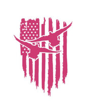 Load image into Gallery viewer, Duck Bird Goose Geese American Flag Custom Precision Die Cut Vinyl Decal Sticker Design Style Graphics