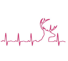 Load image into Gallery viewer, Deer Buck Heartbeat Custom Precision Die Cut Vinyl Decal Sticker Design Style Graphics
