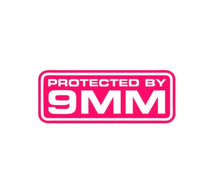 Load image into Gallery viewer, Protected By 9mm Custom Precision Die Cut Vinyl Decal Sticker Design Style Graphics