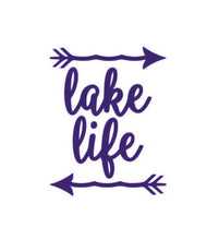 Load image into Gallery viewer, Lake Life Arrows Custom Precision Die Cut Vinyl Decal Sticker Design Style Graphics