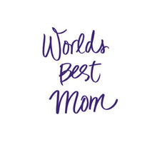Load image into Gallery viewer, World's Best Mom Custom Precision Die Cut Vinyl Decal Sticker Design Style Graphics