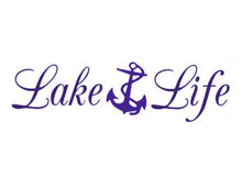 Load image into Gallery viewer, Lake Life Anchor Custom Precision Die Cut Vinyl Decal Sticker Design Style Graphics