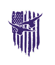 Load image into Gallery viewer, Duck Bird Goose Geese American Flag Custom Precision Die Cut Vinyl Decal Sticker Design Style Graphics