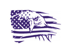 Load image into Gallery viewer, American Flag Bald Eagle Custom Precision Die Cut Vinyl Decal Sticker Design Style Graphics