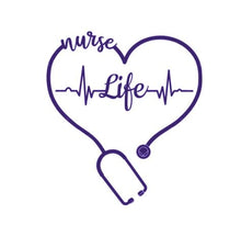 Load image into Gallery viewer, Nurse Life Custom Precision Die Cut Vinyl Decal Sticker Design Style Graphics