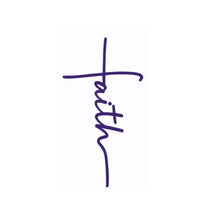 Load image into Gallery viewer, Faith Cross Custom Precision Die Cut Vinyl Decal Sticker Design Style Graphics