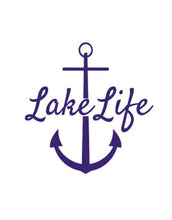 Load image into Gallery viewer, Lake Life Large Anchor Custom Precision Die Cut Vinyl Decal Sticker Design Style Graphics