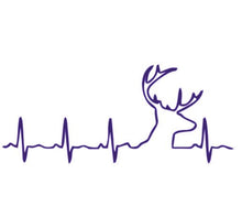 Load image into Gallery viewer, Deer Buck Heartbeat Custom Precision Die Cut Vinyl Decal Sticker Design Style Graphics