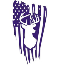 Load image into Gallery viewer, Deer Buck American Flag Custom Precision Die Cut Vinyl Decal Sticker Design Style Graphics