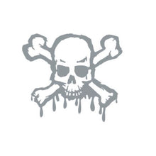 Load image into Gallery viewer, Skull And Crossbones Custom Precision Die Cut Vinyl Decal Sticker Design Style Graphics