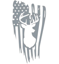 Load image into Gallery viewer, Deer Buck American Flag Custom Precision Die Cut Vinyl Decal Sticker Design Style Graphics