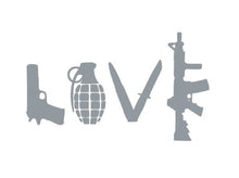 Load image into Gallery viewer, Gun Love Custom Precision Die Cut Vinyl Decal Sticker Design Style Graphics