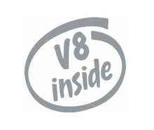 Load image into Gallery viewer, V8 Inside Custom Precision Die Cut Vinyl Decal Sticker Design Style Graphics