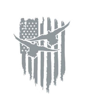 Load image into Gallery viewer, Duck Bird Goose Geese American Flag Custom Precision Die Cut Vinyl Decal Sticker Design Style Graphics