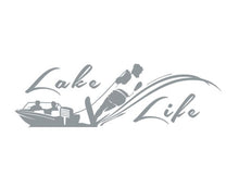 Load image into Gallery viewer, Lake Life Skier Custom Precision Die Cut Vinyl Decal Sticker Design Style Graphics