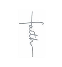 Load image into Gallery viewer, Faith Cross Custom Precision Die Cut Vinyl Decal Sticker Design Style Graphics