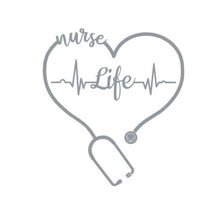 Load image into Gallery viewer, Nurse Life Custom Precision Die Cut Vinyl Decal Sticker Design Style Graphics