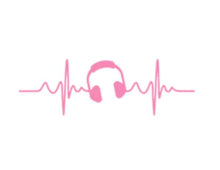 Load image into Gallery viewer, Headphones Heartbeat Custom Precision Die Cut Vinyl Decal Sticker Design Style Graphics