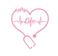 Load image into Gallery viewer, Nurse Life Custom Precision Die Cut Vinyl Decal Sticker Design Style Graphics