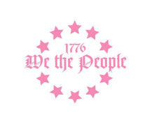Load image into Gallery viewer, We The People 1776 Star Circle Custom Precision Die Cut Vinyl Decal Sticker Design Style Graphics