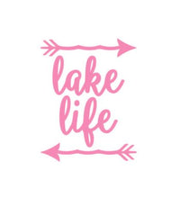 Load image into Gallery viewer, Lake Life Arrows Custom Precision Die Cut Vinyl Decal Sticker Design Style Graphics