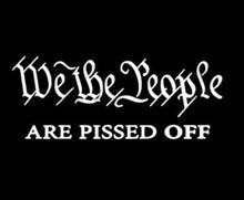 Load image into Gallery viewer, We The People Are Pissed Off Vinyl Decal Sticker Design Style Graphics