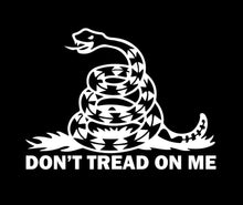 Load image into Gallery viewer, Don't Tread On Me Snake Custom Precision Die Cut Vinyl Decal Sticker Design Style Graphics