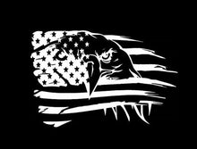 Load image into Gallery viewer, American Flag Bald Eagle Custom Precision Die Cut Vinyl Decal Sticker Design Style Graphics