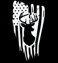 Load image into Gallery viewer, Deer Buck American Flag Custom Precision Die Cut Vinyl Decal Sticker Design Style Graphics