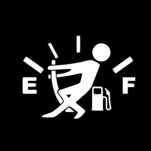 Load image into Gallery viewer, Empty Fuel Man Custom Precision Die Cut Vinyl Decal Sticker Design Style Graphics