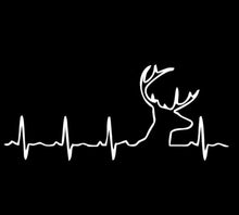 Load image into Gallery viewer, Deer Buck Heartbeat Custom Precision Die Cut Vinyl Decal Sticker Design Style Graphics